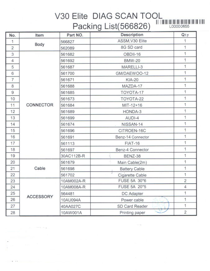 autoboss v30 elite scanner package list