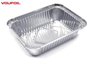 Wholesale Recycled Aluminium Foil Food Container Rectangular Aluminum Tray OEM from china suppliers