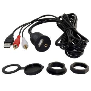 Wholesale 1 M Waterproof Dash Mount USB Aux Extension Cable / car usb aux Panel Mount Cables from china suppliers