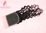 100% Retail Real Virgin Raw Unprocessed Hair Italian Curly 5*5 Lace Closure