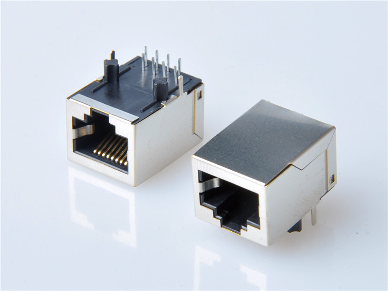 Industrial RJ45 jacks with Integrated Magnetics, 1X1，1000BASE ，HULYN