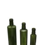 Black Screw Cap Glass Olive Oil Bottle Steel Pourer Customized Capacity