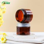 Pet Lids 5oz 6oz 8oz 50ml 50g Clear Plastic Cosmetic Packaging Jar For Face