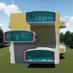 Wholesale Container Light Gauge Steel House / Energy Efficient Prefab Homes 2 - 3 Floors from china suppliers