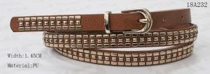 Wholesale Durable Skinny Belt With Gold Special Metals &amp; Pyramids For Fashion Women from china suppliers