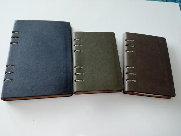 Quality Embossing hot stamping thermal PU bookbinding customised notebooks for sale