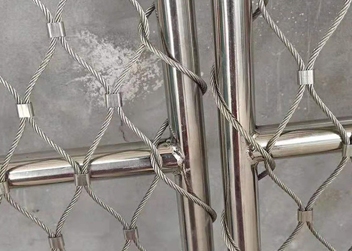 Flexible Stainless Steel Wire Rope Cable Mesh Netting For Zoo