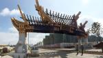 Golden Color Large Outdoor Sculpture 50 Meter Length For City Decoration