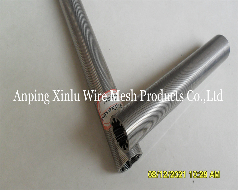 Stainless Steel304 Johnson Vee Wire Screen Pipe 1-20 Inch Wedge-Shape for Petroleum Industry