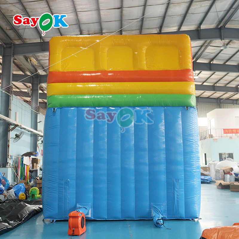 Outdoor Inflatable Slide Simple PVC Inflatable Bouncer Slide Blow Up Commercial Slide With Pond For Kids