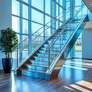 Wholesale Modern SSS Stainless Steel Handrails with Round Plate Cover for Glass Fencing from china suppliers