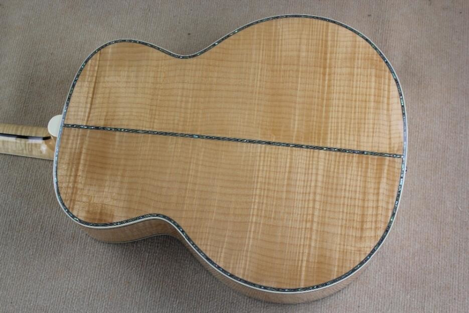2018 new Real abalone G200 deluxe acoustic guitar All abalone inlay G200 luxury deluxe electric acoustic guitar