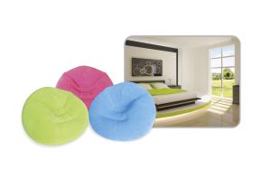 Wholesale Fantastic Flocked Air Bed Inflatable Cosy Chair Light Weight Convenient Furniture from china suppliers