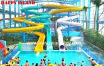 Galvanized Steel Water Park Equipments Kids' Body Water Slides Fiberglass Pool