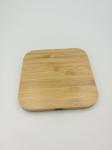 Environmental Bamboo Made 5W Square Portable Wireless Charger 5V 2-3A