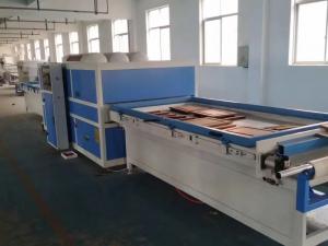 China Double Tray vacuum membrane press machine price on sale