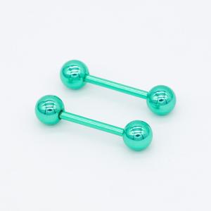 Wholesale Classical Styles Nipple Piercing Barbell Jewelry 316L Stainless Steel 14G 15mm from china suppliers