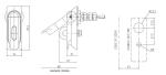 Padlockable Electrical Cabinet Door Lock Industrial Electronic Cabinet Lock