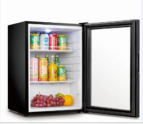Wholesale Compact Glass Front Mini Fridge / Small Glass Front Beverage Refrigerator from china suppliers