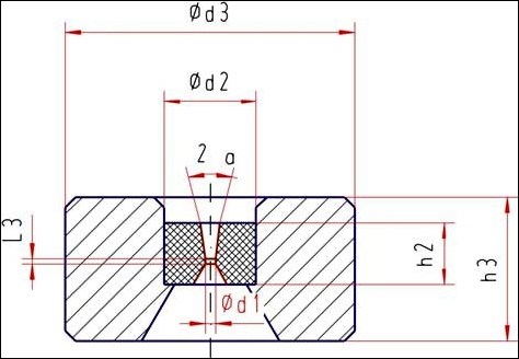 High Toughness Cemented Tungsten Carbide Die For Wire Drawing