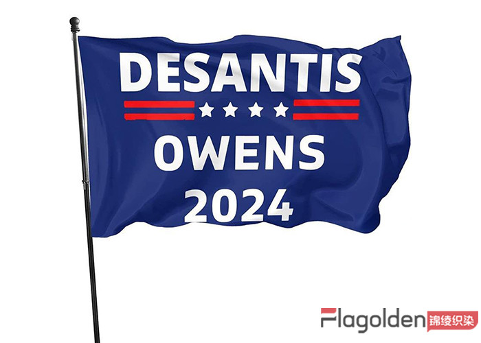 100% Polyester Screen Printed Vote Flag Single Sided Custom Outdoor Indoor