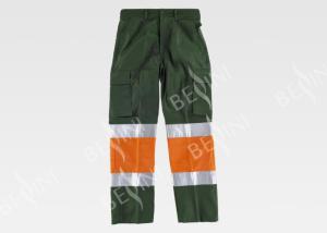 Wholesale Workers Reflective Orange Hi Vis Trousers / Fashion Mens Safety Work Pants from china suppliers