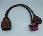 Overmolded OBD2 Y Cable J1962 OBDII OBD2 Male To OBD2 Female Volkswagen OBD2
