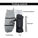 (165+50)*165*176CM 1-Person Blue Color Waterproof Silver Coated Polyester 210D