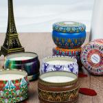 Customized Tin Scented Candle Grass Scented Soy Wax Candles Gift Set