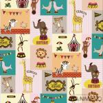 Fancy Interior Kids Bedroom Wallpaper Animals Design Non Woven Paper Material