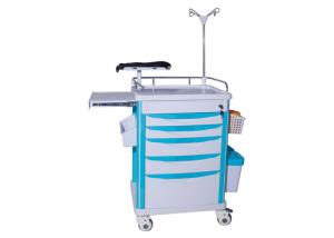Wholesale Manual Medical Crash Cart For Clinic With ABS Plastic Top Board from china suppliers