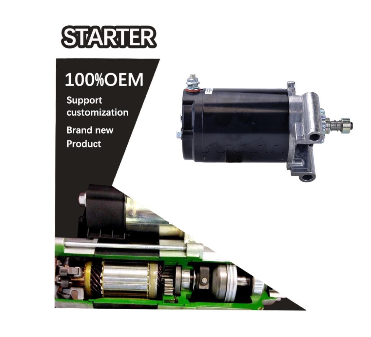 12V 13T CCW STARTER AM117130, AM120729, AM122435, AM130407, AM132818. F032112244, F032113017 5225040MO30SM.