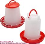 Plastic Poultry Feeder Pan Bucket Water Drinker Farm Equipment Auto 10kg Chicken
