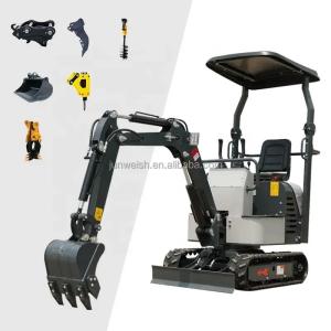 Wholesale 1.2 Ton Mini Excavator Digger Chinese Small Micro Excavator within Hydraulic Cylinder from china suppliers