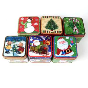 Wholesale Rustproof Cookie Small Christmas Tins With Lids Thickened Lightweight from china suppliers