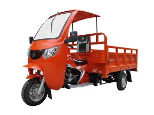 Wholesale Orange 200cc 250cc Three Wheeler / Three Wheel Cargo Motorcycle With Cargo Roof from china suppliers