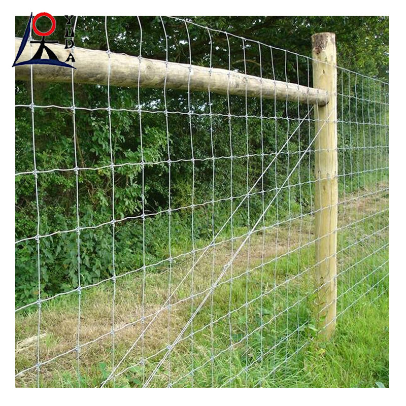 Grassland Mesh Galvanized Cattle Fence / Deer Fence High Tensile Field Fence 50m 100m