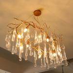 40W Luxury Crystal Ceiling Lights Hanging Mounted 110V - 240V
