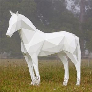 Wholesale Large Metal Horse Garden Animal Sculptures Realistic Geometry For City from china suppliers