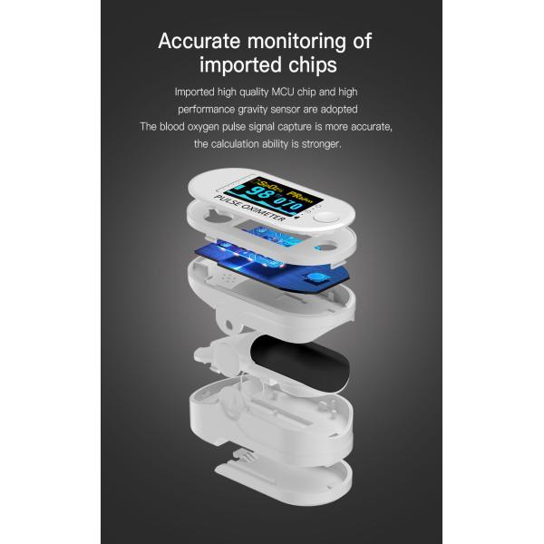 GB/T18830-2009 Fingertip Blood Oxygen Monitor With LCD Display