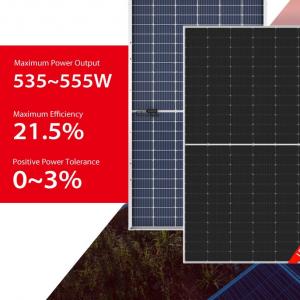 China Longisolar 535W Longi Solar Panel 555W Single Crystal Silicon Solar Cell For Solar Farm System on sale