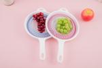 Reusable Silicone Collapsible Colander Vegetable Strainer Portable