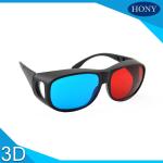 Adult Size Red Cyan 3D Glasses Thick Lenses Customized Frame Color