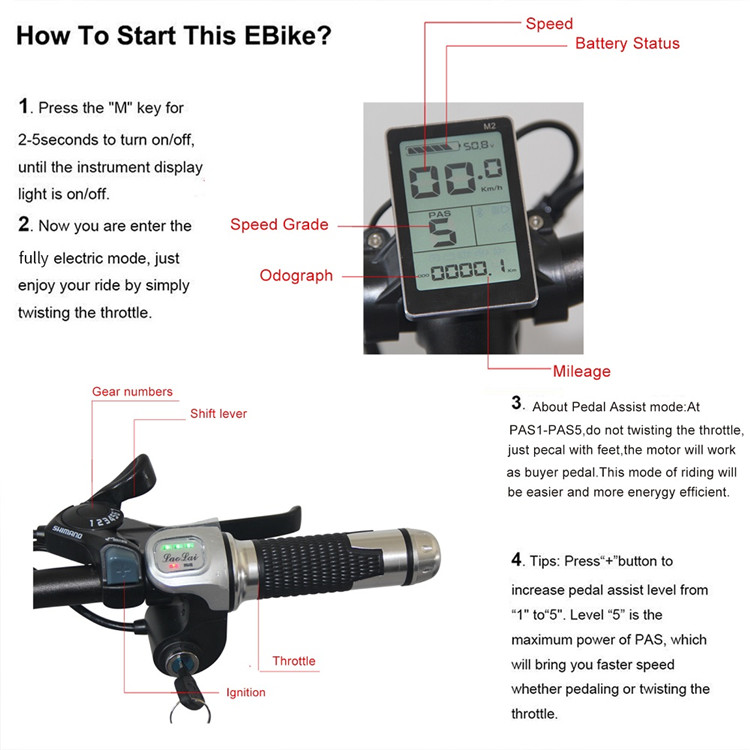 48v Ebike Fat 26 Aluminum Alloy Frame 1000W Brushless Geared