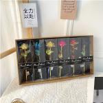 Valentine's Day Gift Qixi Gold Foil Rose Flower Window PVC Gift Box Packaging