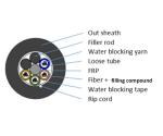 Non Metallic Fiber Optic Cable GYFTY Multi Core 6-288 Duct Loose Tube Customized