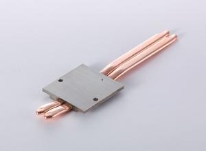 Wholesale Black Anodize Copper Pipe Heatsink 0.4mm Aluminum Fin Thickness from china suppliers