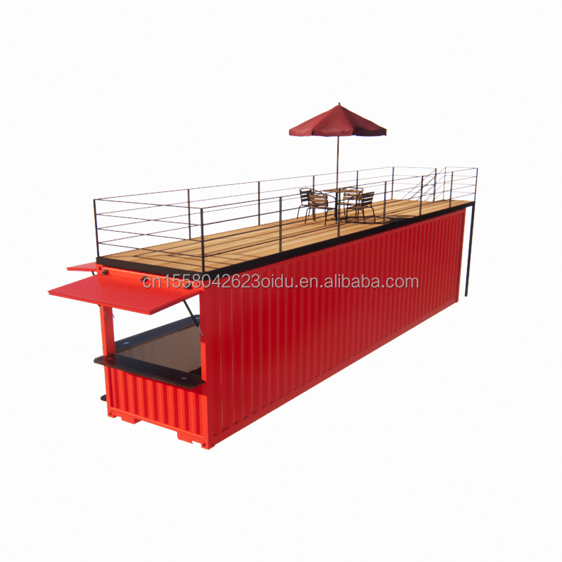 Modern Luxurious 20ft 10ft Mini Cafe Bar Restaurant House Container Coffee Shop Prefabricated Steel Interior Design for Mall