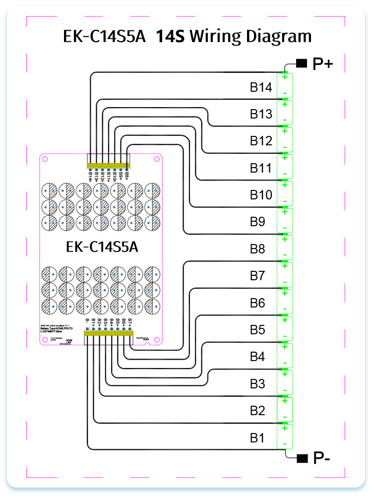 Active Equalizer 9s 10s 11s 12s 13s 14s 5a Active Balancer Lifepo4/Lithium BMS For Solar System