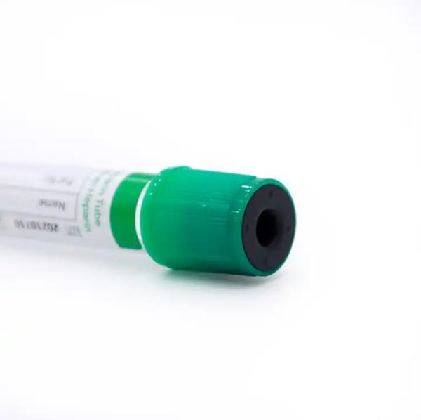 1-10ml PET Disposable Vacuum Blood Collection Lithium Heparin Tube Green Top